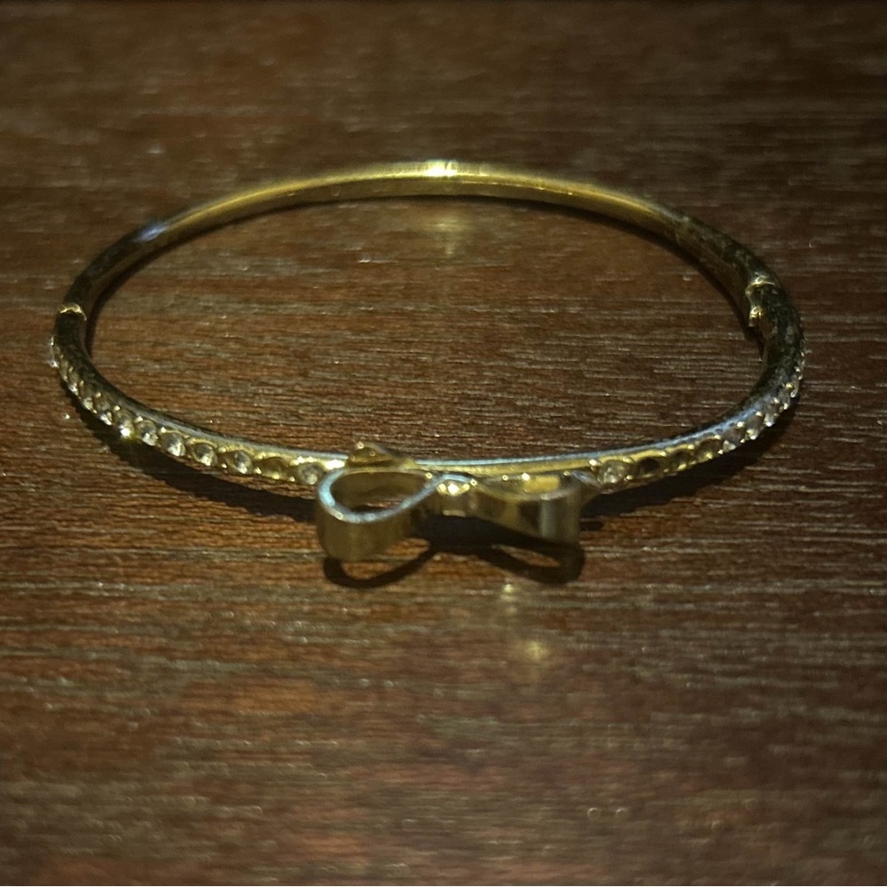 Kate Spade • Crystal Bow Bracelet • Rose Gold Tone